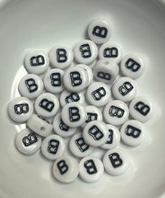 Acrylic Plastic Letter Beads 7mm