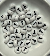 Acrylic Plastic Letter Beads 7mm