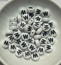 Acrylic Plastic Letter Beads 7mm