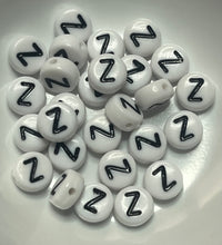 Acrylic Plastic Letter Beads 7mm