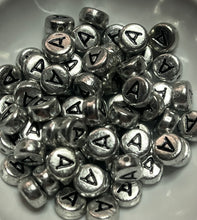 Acrylic Plastic Letter Beads 7mm