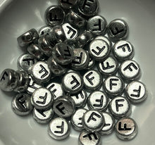 Acrylic Plastic Letter Beads 7mm