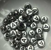 Acrylic Plastic Letter Beads 7mm