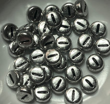 Acrylic Plastic Letter Beads 7mm